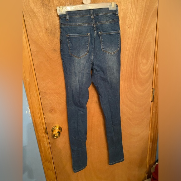 Fashion Nova Distressed Blue Jeans - Picture 10 of 12